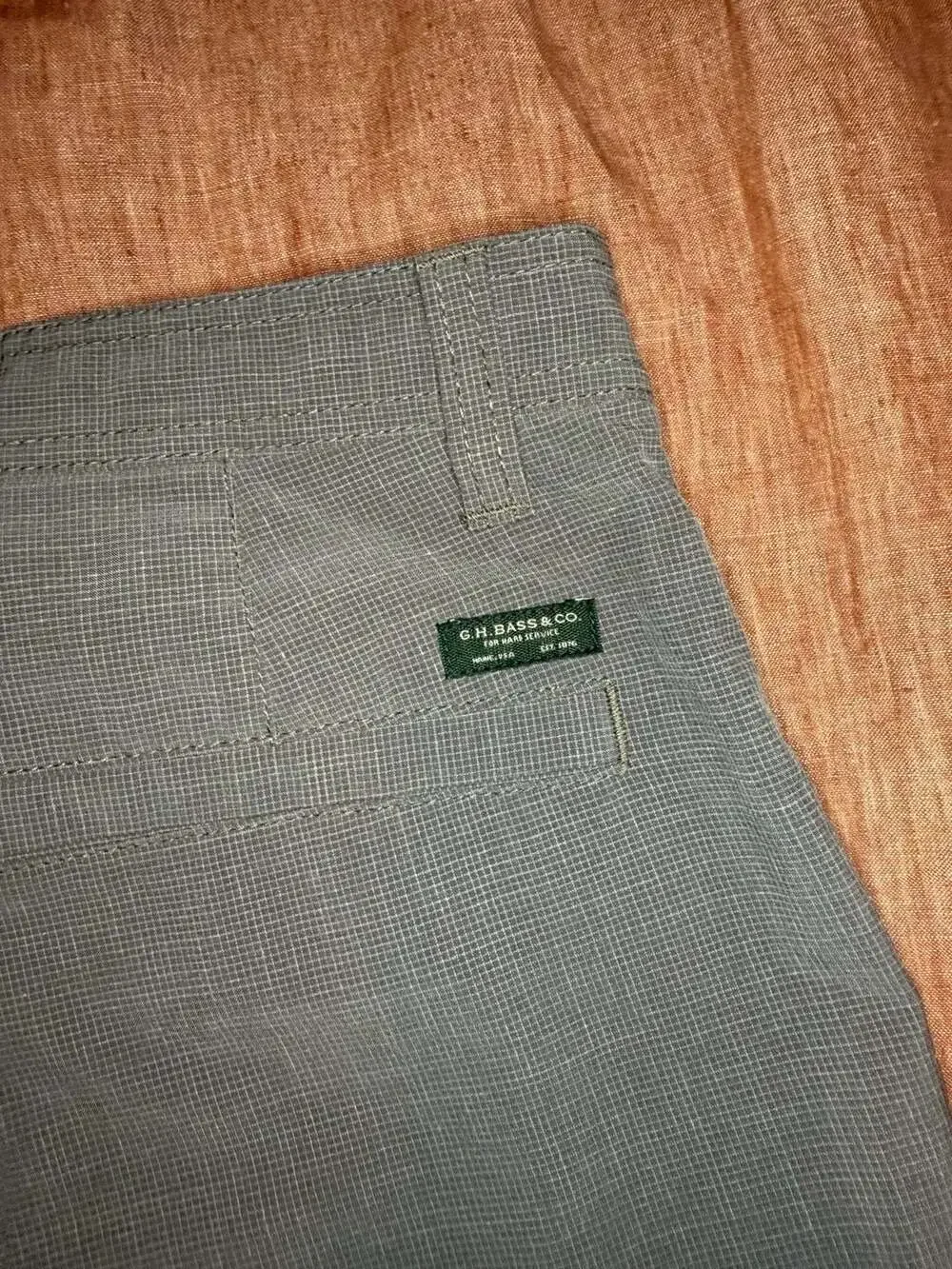G.H. Bass & Co. For Hard Service Grid Pattern Shorts 32W